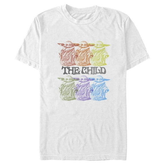 Men's Star Wars: The Mandalorian Hexad Illusion  Graphic Tee White Small