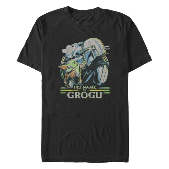 Men's Star Wars: The Mandalorian His Name Is Grogu Graphic T-Shirt