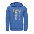 thumbnail image 1 of Men's Star Wars: The Mandalorian IG-11 Action Figure  Pull Over Hoodie Royal Blue Small, 1 of 3