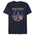 thumbnail image 1 of Men's Star Wars: The Mandalorian IG-11 Portrait Graphic Tee Navy Blue X Large, 1 of 5