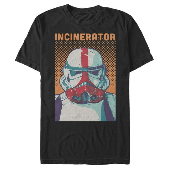 Men's Star Wars: The Mandalorian Incinerator Trooper Graphic Tee Black Medium