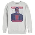 thumbnail image 1 of Men's Star Wars: The Mandalorian Karga Your Only Hope  Sweatshirt White 2X Large, 1 of 4