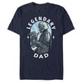 thumbnail image 1 of Men's Star Wars: The Mandalorian Legendary Dad Din Djarin and Grogu  Graphic Tee Navy Blue 3X Large, 1 of 5