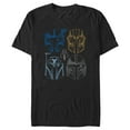 thumbnail image 1 of Men's Star Wars: The Mandalorian Line Art Helmets  Graphic Tee Black Large, 1 of 5