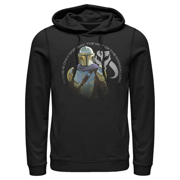 Men's Star Wars: The Mandalorian Mandalore Way Pull Over Hoodie Black 3X Large