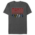 thumbnail image 1 of Men's Star Wars: The Mandalorian Mando Helmet Line Graphic Tee Charcoal Heather Small, 1 of 5