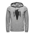 thumbnail image 1 of Men's Star Wars: The Mandalorian Metallic Helmet  Pull Over Hoodie Athletic Heather Small, 1 of 4