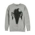 thumbnail image 1 of Men's Star Wars: The Mandalorian Metallic Helmet Sweatshirt Athletic Heather 2X Large, 1 of 3
