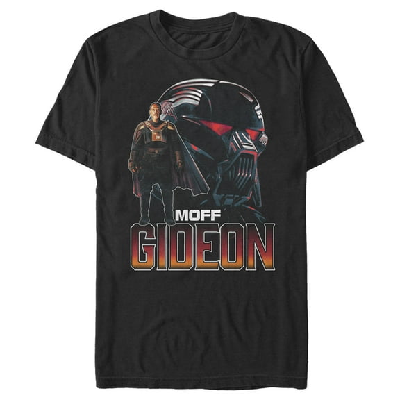 Men's Star Wars: The Mandalorian Moff Gideon Portrait Graphic Tee Black 3X Large