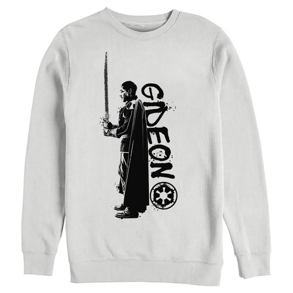 Men's Star Wars: The Mandalorian Moff Gideon Sweatshirt White 2X Large