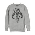 thumbnail image 1 of Men's Star Wars: The Mandalorian Mythosaur Bullet Hole  Sweatshirt Athletic Heather Medium, 1 of 3