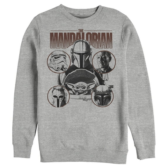 Men's Star Wars: The Mandalorian Odds-on Favorite Sweatshirt Athletic Heather Medium