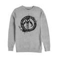 thumbnail image 1 of Men's Star Wars: The Mandalorian Paint Splatter Emblem Sweatshirt Athletic Heather Large, 1 of 3