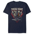 thumbnail image 1 of Men's Star Wars: The Mandalorian Pirate King Gorian Shard Graphic Tee Navy Blue Large, 1 of 5