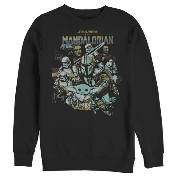 Men's Star Wars: The Mandalorian Protect The Child  Sweatshirt Black Medium