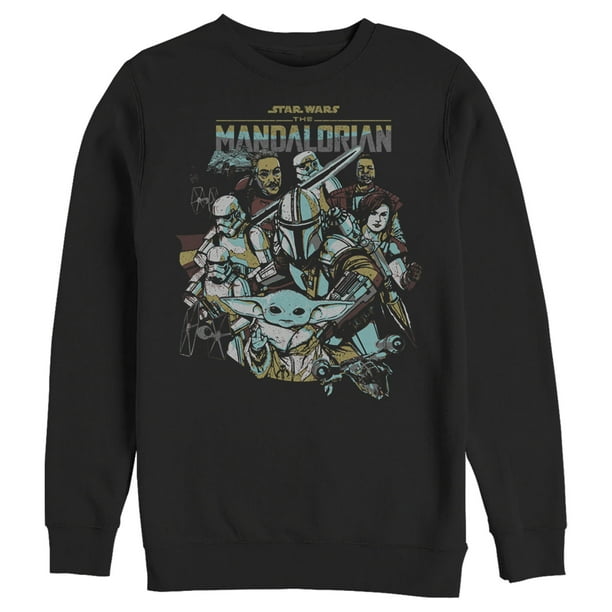 Men s Star Wars The Mandalorian Protect The Child Sweatshirt Black Medium
