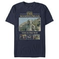 thumbnail image 1 of Men's Star Wars: The Mandalorian Rescue Team Graphic Tee Navy Blue Small, 1 of 5
