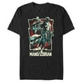 thumbnail image 1 of Men's Star Wars: The Mandalorian Retro Poster Graphic Tee Black 3X Large, 1 of 5