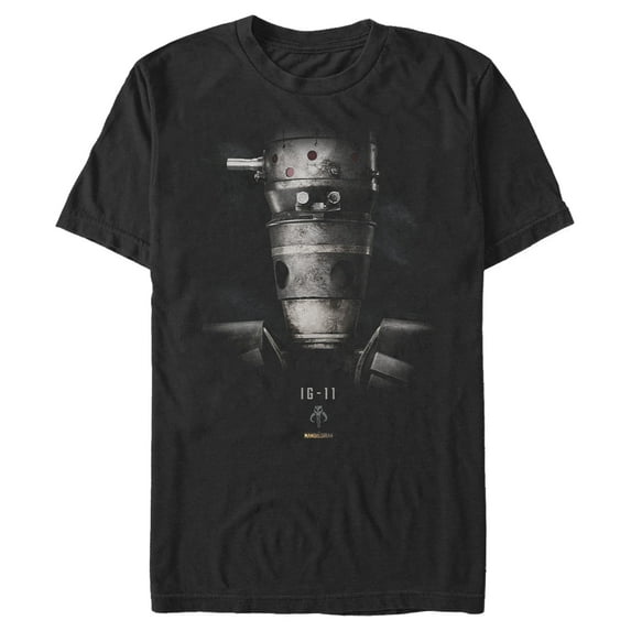 Men's Star Wars: The Mandalorian Rusty IG-11 Droid Graphic Tee Black 3X Large