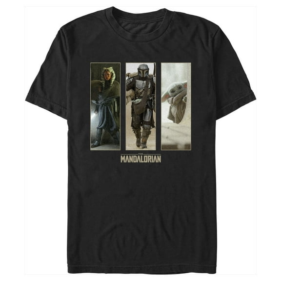 Men's Star Wars: The Mandalorian Scene Boxes  Graphic Tee Black 2X Large