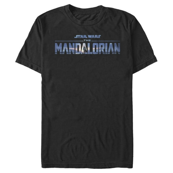 Men's Star Wars: The Mandalorian Season 2 Silhouette Logo Graphic Tee Black Large