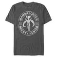 thumbnail image 1 of Men's Star Wars: The Mandalorian Seek & Destroy Stamp Graphic Tee Charcoal Heather X Large, 1 of 4