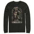 thumbnail image 1 of Men's Star Wars: The Mandalorian Shining Mando  Long Sleeve Shirt Black Medium, 1 of 4