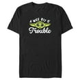 thumbnail image 1 of Men's Star Wars: The Mandalorian St. Patrick's Day Grogu A Wee Bit O' Trouble Graphic Tee Black X Large, 1 of 5