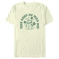 thumbnail image 1 of Men's Star Wars: The Mandalorian St. Patrick's Day Grogu May Luck be with You Retro  Graphic Tee Beige 2X Large, 1 of 4