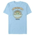 thumbnail image 1 of Men's Star Wars: The Mandalorian The Child 2D Bassinet  Graphic Tee Light Blue Small, 1 of 3
