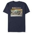 thumbnail image 1 of Men's Star Wars: The Mandalorian The Child Bassinet  Graphic Tee Navy Blue Large, 1 of 5