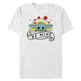 thumbnail image 1 of Men's Star Wars: The Mandalorian The Child Be Mine Bassinet  Graphic Tee White Small, 1 of 4