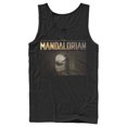 thumbnail image 1 of Men's Star Wars: The Mandalorian The Child Bounty Logo Silhouette Tank Top Black Medium, 1 of 4