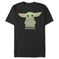 thumbnail image 1 of Men's Star Wars: The Mandalorian The Child Cartoon Art  Graphic Tee Black 4X Large, 1 of 4