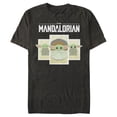 thumbnail image 1 of Men's Star Wars: The Mandalorian The Child Cartoon Cards  Graphic Tee Black Small, 1 of 4