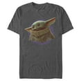 thumbnail image 1 of Men's Star Wars: The Mandalorian The Child Circle Halo Graphic Tee Charcoal Heather Small, 1 of 5