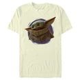 thumbnail image 1 of Men's Star Wars: The Mandalorian The Child Circle Halo Graphic Tee Cream X Large, 1 of 3