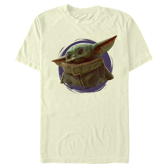 Men's Star Wars: The Mandalorian The Child Circle Halo Graphic Tee Cream X Large