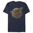 thumbnail image 1 of Men's Star Wars: The Mandalorian The Child Circle Halo Graphic Tee Navy Blue 2X Large, 1 of 4