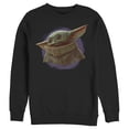 thumbnail image 1 of Men's Star Wars: The Mandalorian The Child Circle Halo  Sweatshirt Black X Large, 1 of 3