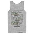 thumbnail image 1 of Men's Star Wars: The Mandalorian The Child Comic Strip  Tank Top Athletic Heather X Large, 1 of 4