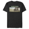 thumbnail image 1 of Men's Star Wars: The Mandalorian The Child Desert Walking  Graphic Tee Black Large, 1 of 4