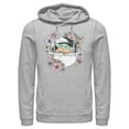 thumbnail image 1 of Men's Star Wars: The Mandalorian The Child Floral Bassinet Pull Over Hoodie Athletic Heather 3X Large, 1 of 4