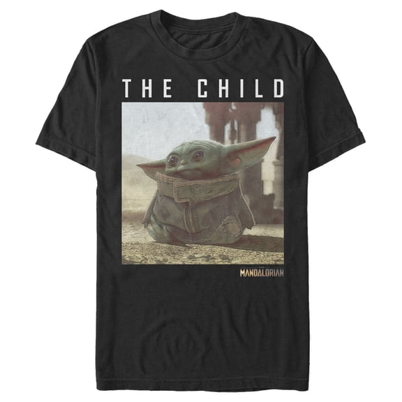 Men's Star Wars: The Mandalorian The Child Frame Graphic Tee Black Large