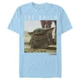 thumbnail image 1 of Men's Star Wars: The Mandalorian The Child Frame Graphic Tee Light Blue Large, 1 of 3