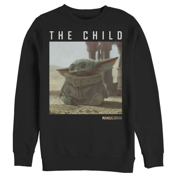 Men's Star Wars: The Mandalorian The Child Frame Sweatshirt Black Large