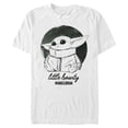 thumbnail image 1 of Men's Star Wars: The Mandalorian The Child Fuzzy Eyes  Graphic Tee White X Large, 1 of 4