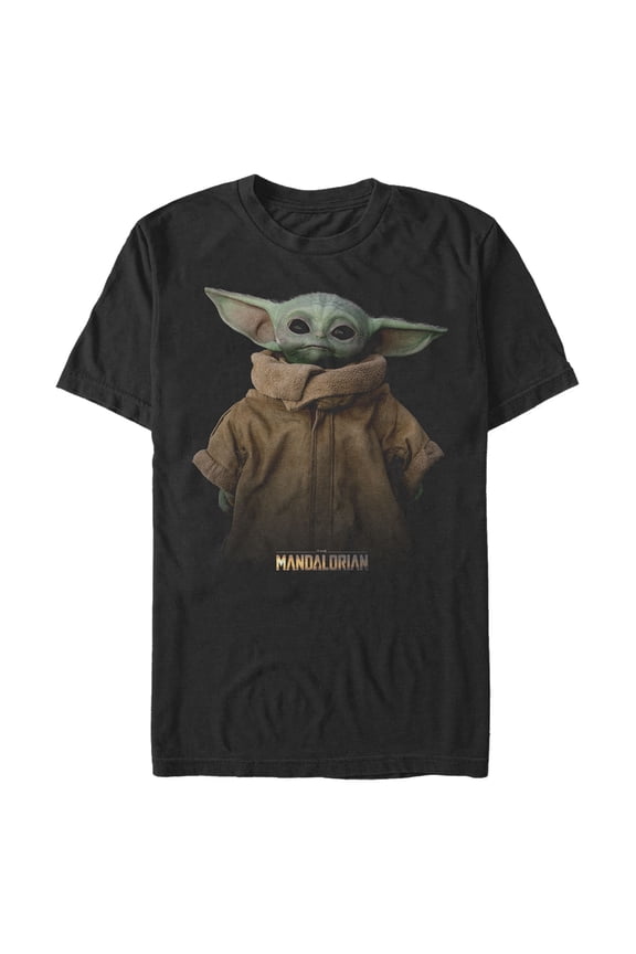 Men's Star Wars: The Mandalorian The Child Jacket Graphic Tee Black X Large