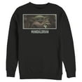 thumbnail image 1 of Men's Star Wars: The Mandalorian The Child Letterbox  Sweatshirt Black 2X Large, 1 of 3