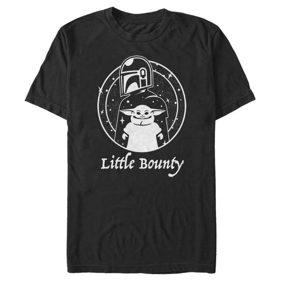 Men's Star Wars: The Mandalorian The Child Mando Little Bounty Graphic Tee Black X Large